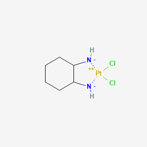 molecular formula C6H12Cl2N2Pt B8081382 1,2-Diaminocyclohexane platinum (II) chloride 