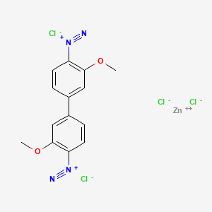 molecular formula C14H12Cl4N4O2Zn B8081396 Fast Blue Salt B 
