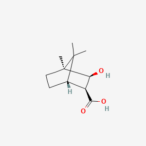 molecular formula C11H18O3 B8081427 (1S,2S,3S,4S)-3-hydroxy-4,7,7-trimethylbicyclo[2.2.1]heptane-2-carboxylic acid 