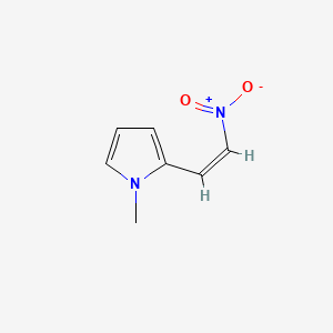 molecular formula C7H8N2O2 B8081474 2-{2-nitrovinyl}-1-methyl-1H-pyrrole 
