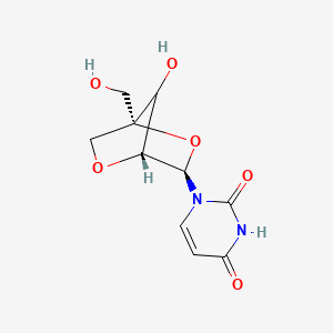 molecular formula C10H12N2O6 B8081501 2 inverted exclamation mark-O,4 inverted exclamation mark-C-Methyleneuridine 