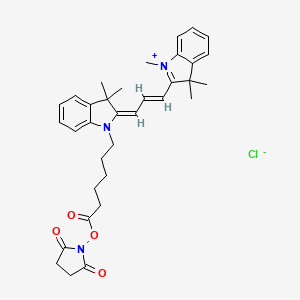 molecular formula C34H40ClN3O4 B8081523 Cyanine3 NHS 酯 
