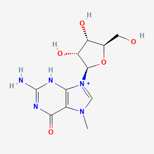 molecular formula C11H16N5O5+ B8081541 CID 445404 