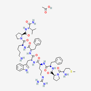 molecular formula C63H91N15O11S B8081555 九肽-1（醋酸盐） 