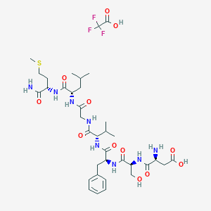 molecular formula C36H55F3N8O12S B8081558 神经激肽A(4-10) (TFA) 