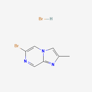 molecular formula C7H7Br2N3 B8081575 6-Bromo-2-methylimidazo[1,2-a]pyrazine hydrobromide 