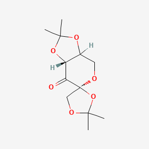molecular formula C12H18O6 B8081609 1,2:4,5-Di-O-isopropylidene-beta-D-erythro-2,3-hexodiulo-2,6-pyranose 