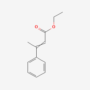 molecular formula C12H14O2 B8081614 Ethyl 3-phenyl-2-butenoate 