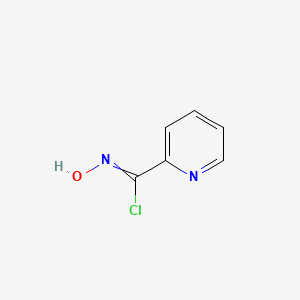 molecular formula C6H5ClN2O B8081628 N-羟基-2-吡啶甲酰亚胺酰氯 