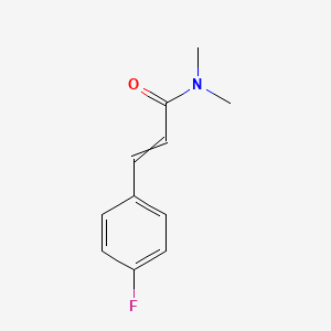 molecular formula C11H12FNO B8081645 3-(4-fluorophenyl)-N,N-dimethylprop-2-enamide 