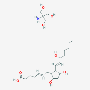 molecular formula C24H45NO8 B8081744 2-amino-2-(hydroxymethyl)propane-1,3-diol;(E)-7-[3,5-dihydroxy-2-[(E)-3-hydroxyoct-1-enyl]cyclopentyl]hept-5-enoic acid 