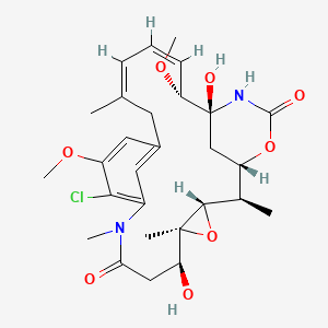 molecular formula C28H37ClN2O8 B8081808 (1S,2R,3S,5S,6S,16Z,18Z,20R,21S)-11-chloro-6,21-dihydroxy-12,20-dimethoxy-2,5,9,16-tetramethyl-4,24-dioxa-9,22-diazatetracyclo[19.3.1.110,14.03,5]hexacosa-10,12,14(26),16,18-pentaene-8,23-dione 