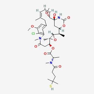 molecular formula C38H54ClN3O10S B8081814 N2'-Deacetyl-N2'-(4-mercapto-4-methyl-1-oxopentyl)-maytansine 