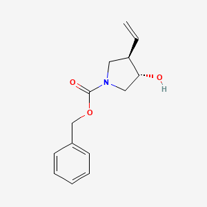 (3S,4R)-benzyl 3-hydroxy-4-vinylpyrrolidine-1-carboxylate