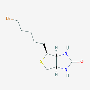 molecular formula C10H17BrN2OS B8081874 (3As,6ar)-4s-(5-bromopentyl)tetrahydro-1h-thieno[3,4-d]imidazol-2(3h)-one 