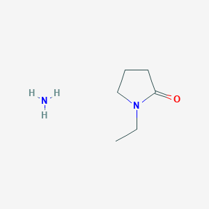 molecular formula C6H14N2O B8081901 Azane;1-ethylpyrrolidin-2-one 