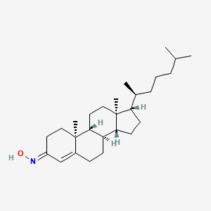 molecular formula C27H45NO B8081971 (NE)-N-[(8R,9R,10S,13S,14R,17S)-10,13-dimethyl-17-[(2S)-6-methylheptan-2-yl]-1,2,6,7,8,9,11,12,14,15,16,17-dodecahydrocyclopenta[a]phenanthren-3-ylidene]hydroxylamine 