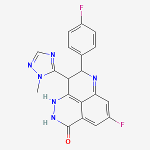 molecular formula C19H14F2N6O B8082006 CID 53345055 