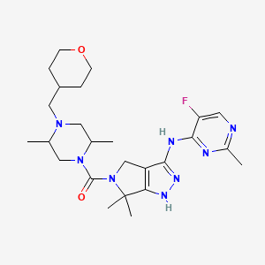 molecular formula C25H37FN8O2 B8082051 PKC beta II inhibitor H6 