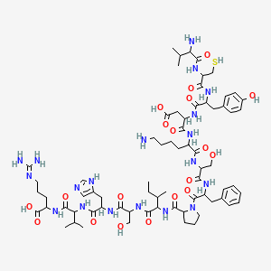 molecular formula C70H107N19O19S B8082210 H-DL-Val-DL-Cys-DL-Tyr-DL-Asp-DL-Lys-DL-Ser-DL-Phe-DL-Pro-DL-xiIle-DL-Ser-DL-His-DL-Val-DL-Arg-OH 