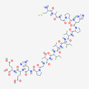 molecular formula C75H118N20O22S B8082239 H-Met-ala-gly-pro-his-pro-val-ile-val-ile-thr-gly-pro-his-glu-glu-OH 