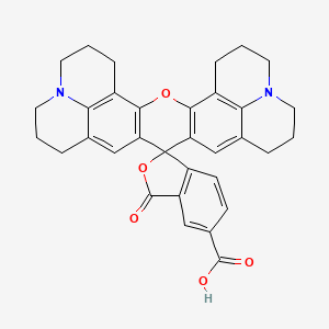 3-Oxospiro[2-benzofuran-1,16'-3-oxa-9,23-diazaheptacyclo[17.7.1.15,9.02,17.04,15.023,27.013,28]octacosa-1(27),2(17),4(15),5(28),13,18-hexaene]-5-carboxylic acid