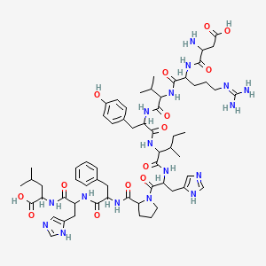 molecular formula C62H89N17O14 B8082335 Angiotensin I, human 