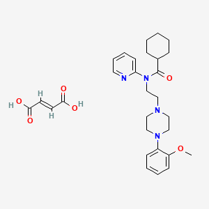 molecular formula C29H38N4O6 B8082345 N-[2-[4-(2-甲氧苯基)-1-哌嗪基]乙基]-N-2-吡啶基-环己烷甲酰胺马来酸盐 