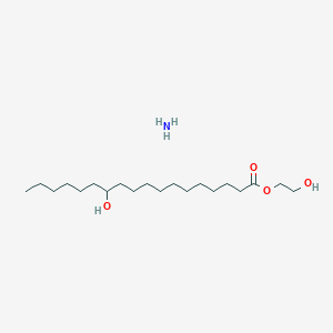 molecular formula C20H43NO4 B8082359 Azane;2-hydroxyethyl 12-hydroxyoctadecanoate 