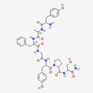 molecular formula C40H50N8O10 B8082411 H-DL-Tyr-DL-Ala-DL-Phe-Gly-DL-Tyr-DL-Pro-DL-Ser-NH2 