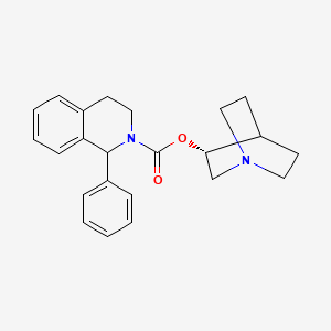 molecular formula C23H26N2O2 B8082515 (1RS)-1-phenyl-1,2,3,4-tetrahydroisoquinoline-2-carboxylic acid (3R)-quinuclidin-3-yl ester 