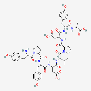 molecular formula C53H67N9O17 B8082534 L-Alanine,L-tyrosyl-L-prolyl-L-tyrosyl-L-a-aspartyl-L-valyl-L-prolyl-L-a-aspartyl-L-tyrosyl- 