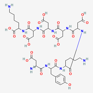 molecular formula C41H60N10O20 B8082541 L-Lysine,L-a-aspartyl-L-tyrosyl-L-lysyl-L-a-aspartyl-L-a-aspartyl-L-a-aspartyl-L-a-aspartyl- 