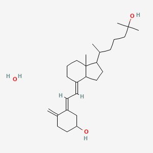 molecular formula C27H46O3 B8082546 9,10-Secocholesta-5,7,10(19)-triene-3,25-diol, monohydrate,(3b,5Z,7E)- 