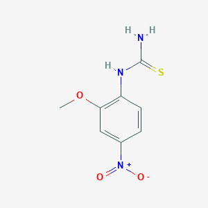 molecular formula C8H9N3O3S B8082621 (2-甲氧基-4-硝基苯基)硫脲 