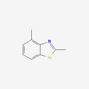 molecular formula C9H9NSe B8082657 2,5-Dimethylbenzselenazol [Czech] 