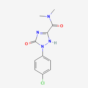molecular formula C11H11ClN4O2 B8082666 CID 50997786 