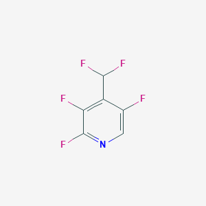 molecular formula C6H2F5N B8082695 4-(Difluoromethyl)-2,3,5-trifluoropyridine CAS No. 84940-48-7