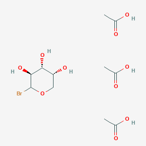 molecular formula C11H21BrO10 B8082783 acetic acid;(3S,4R,5R)-2-bromooxane-3,4,5-triol 