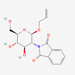 molecular formula C17H19NO7 B8082798 Allyl 2-deoxy-2-phthalimido-b-D-glucopyranoside 