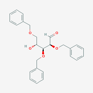molecular formula C26H28O5 B8082800 (2S,3S,4R)-2,3,5-Tris(benzyloxy)-4-hydroxypentanal 