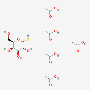 molecular formula C16H32O15S B8082808 alpha-D-Galactopyranose, 1-thio-, 1,2,3,4,6-pentaacetate 
