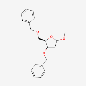 molecular formula C20H24O4 B8082820 Methyl 3,5-di-O-benzyl-2-deoxy-D-erythro-pentofuranoside 