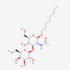 molecular formula C22H41NO11 B8082857 Octyl 2-acetamido-2-deoxy-3-O-(B-D-galactopyranosyl)-B-D-glucopyranoside 