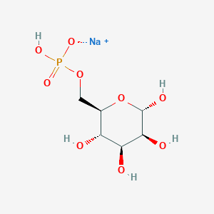 sodium;[(2R,3S,4S,5S,6S)-3,4,5,6-tetrahydroxyoxan-2-yl]methyl hydrogen phosphate