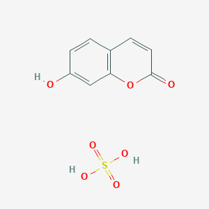 7-Hydroxychromen-2-one;sulfuric acid