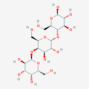molecular formula C18H32O16 B8082956 alpha-D-Galp-(1->4)-alpha-D-Galp-(1->4)-beta-D-Glcp 
