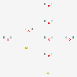 molecular formula H14O7Re2 B8083221 Rhenium (VII) oxide (99.99%-Re) PURATREM 