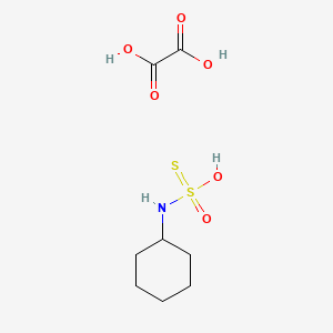 molecular formula C8H15NO6S2 B8083248 N-cyclohexyl-S-hydroxysulfanesulfinamide; oxalic acid 