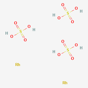molecular formula H6O12Rh2S3 B8083274 铑；硫酸 
